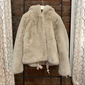 Sandro Faux Fur coat
